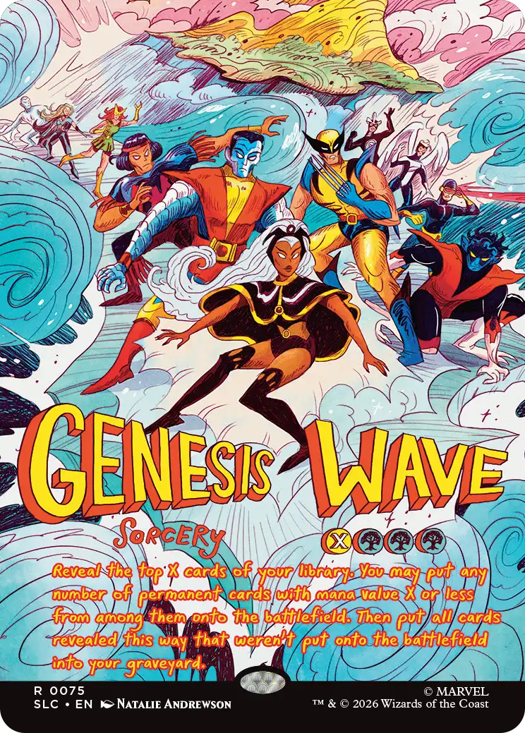 Genesis Wave, art by Natalie Andrewson
