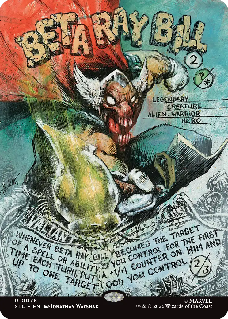 Beta Ray Bill, art by Jonathan Wayshak